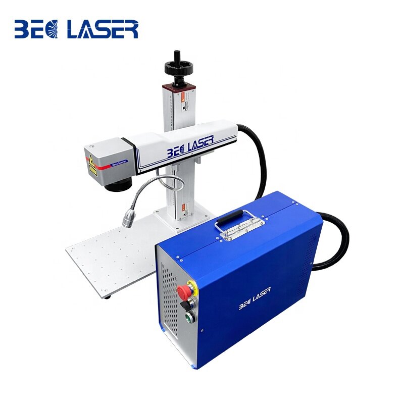 SINO Corte a Laser e Máquina de Gravura, Jóias Fibra Laser Marcação Machine, Metal e não-metal Material Laser Cabeça, 50W
