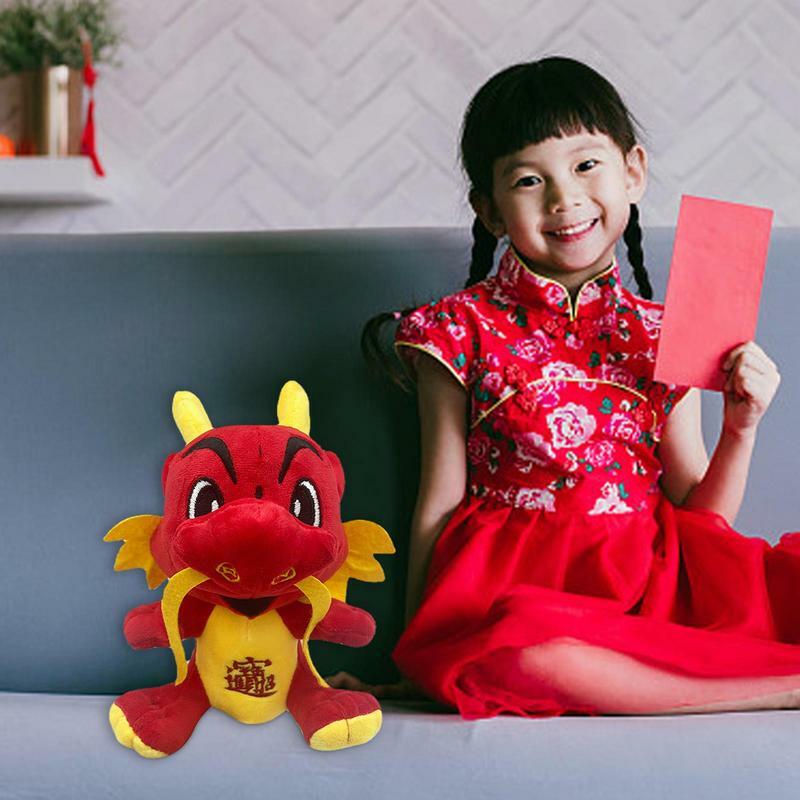 Stuffed Animal Dragon Plushie Toy, Plush Dragon, Bonito e Confortável, Presente para Crianças, Menina e Menino, Aniversário, Design