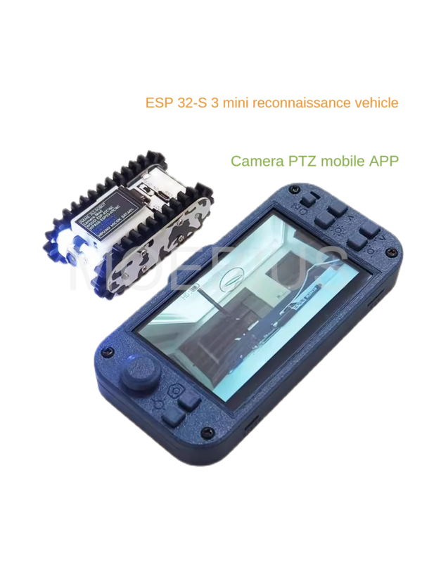 Mobil Robot Mini deteksi pipa dengan kamera, WiFi Fpv transmisi gambar kontrol ponsel Video mobil Esp32 papan pengembangan