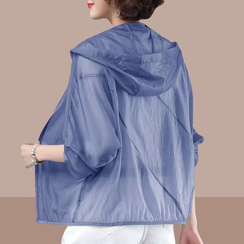여성용 짧은 자외선 차단 코트, 한국 통기성 가디건, 자외선 차단 의류 재킷, 얇은 상의, 여름 2024 신상