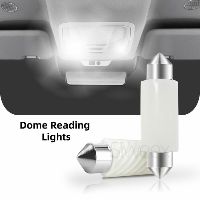 Lampu baca COB Interior mobil, aksesori lampu LED keramik cangkang mobil 100LM 12V