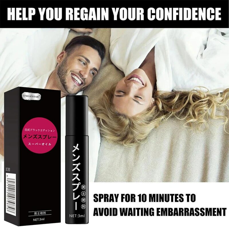 Male Sex Time Delay Spray for Prevent Premature Ejaculation Adults Increase Penis Long-lasting  External No Side Effects Sex Toy
