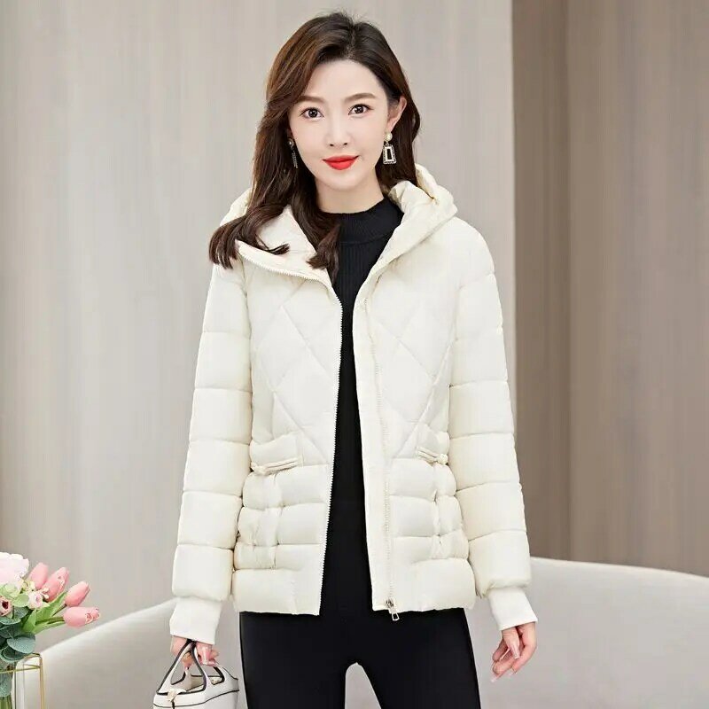 2023 New Women Down Cotton Coat Winter Jacket Female Short Parkas Loose Warm Given To Philandering Outwear Hooded Overcoat