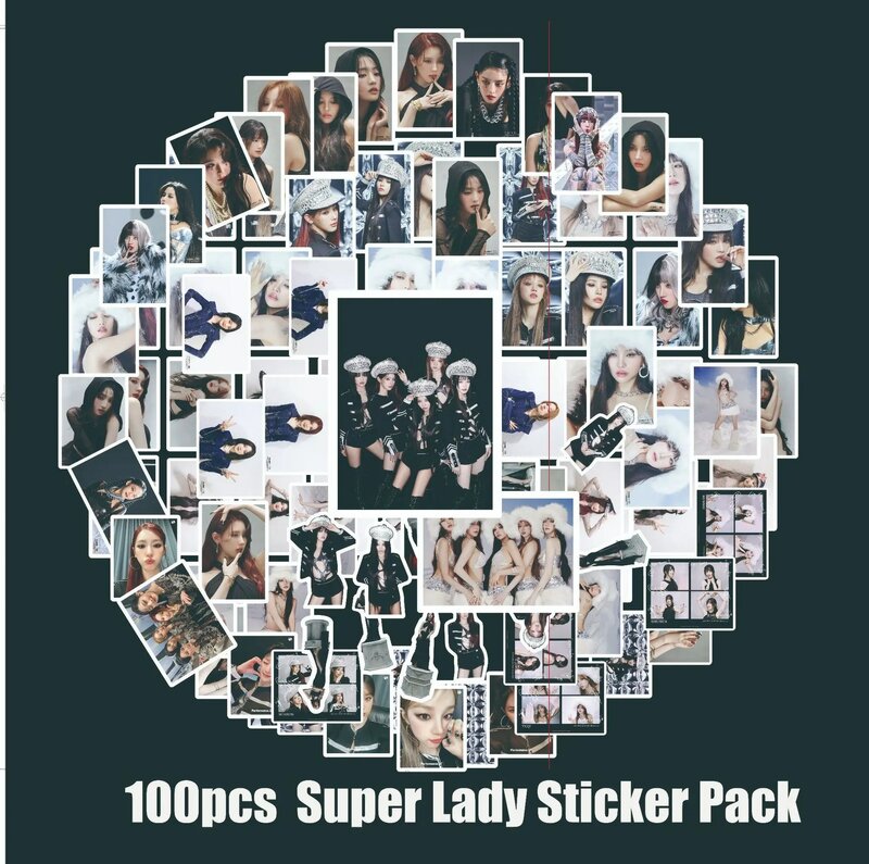 Kpop Girls GIDLE TWICE ITZY Kep1er Mamamoo IVE Stickers nuovo Album Cute Kpop Girl Group Idol Star Stickers fan Gift