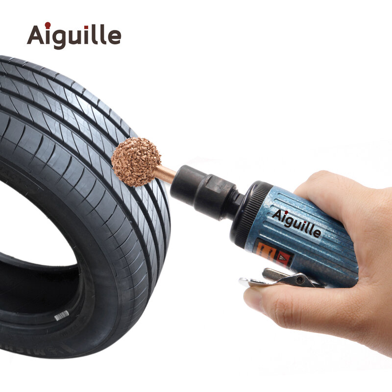 30 # 타이어 수리 그라인딩 휠 6x22mm 6x25mm 텅스텐 스틸 그라인딩 포인트 자동차 타이어 연마 휠 고무 PVC 연마 비트