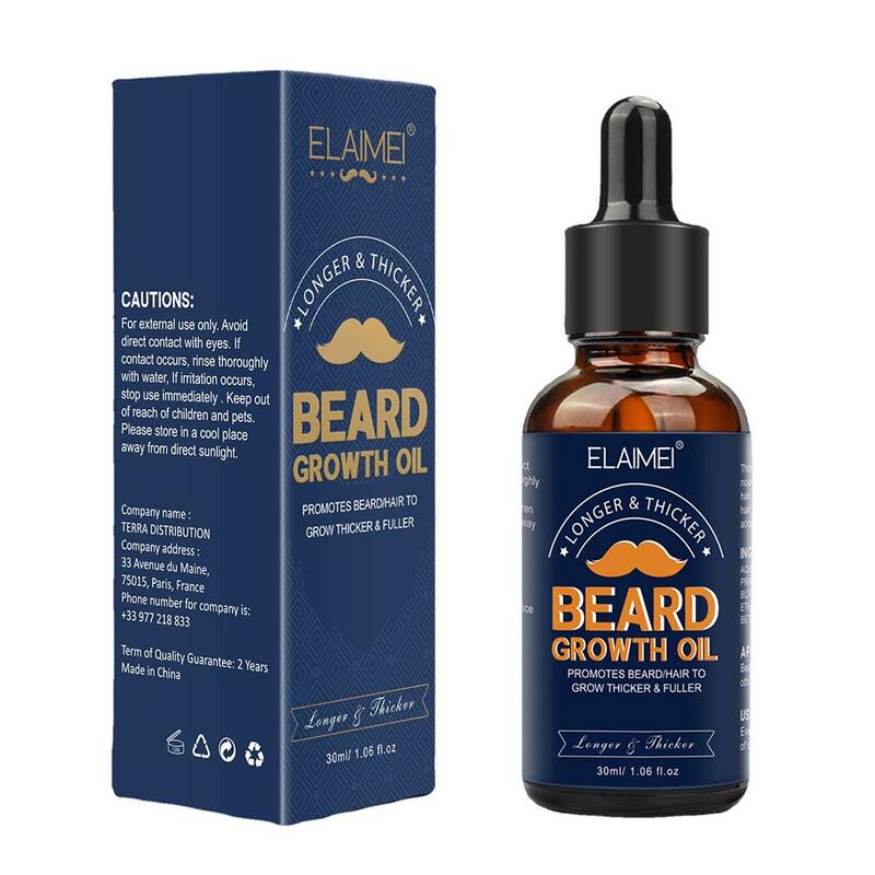 Aceite Natural para el crecimiento de la barba, aceites esenciales orgánicos para el cuidado del cabello, N4j1 potenciador, 30ml