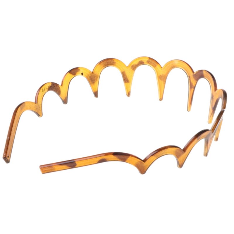 Frauen Mädchen Zig-Zag Shark Lange Zahn Stirnband Kunststoff Harz Nicht-Slip Welle Kamm Haar Hoop Headwear DIY kopfstück