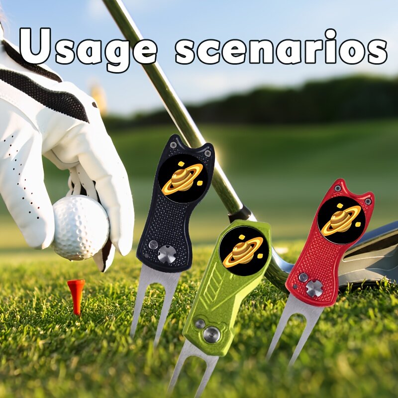 Klub golfowy z akcesoria do golfa magnetyczny klips na kapelusz sprzęt golfowy, spersonalizowanymi znacznikami piłek, planetarnymi markerami golfowymi, wzmocnij Gol