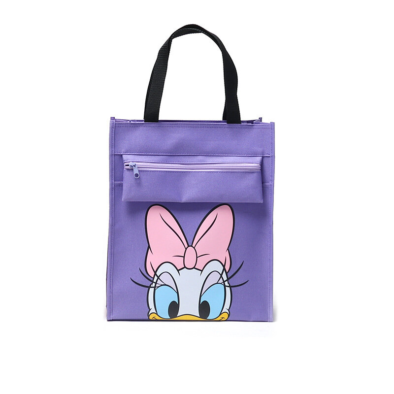 Простая мультяшная вместительная сумка Disney для школьников, сумка для учеников, милый мультяшный Дональд Дак, Детская сумка для хранения канцелярских принадлежностей