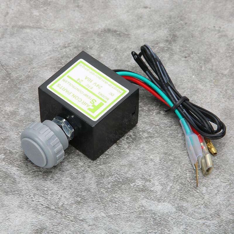 Interruttore termostato elettronico per condizionatore d'aria per Auto 12V/24V 10A sensore di controllo della temperatura accessorio per Auto