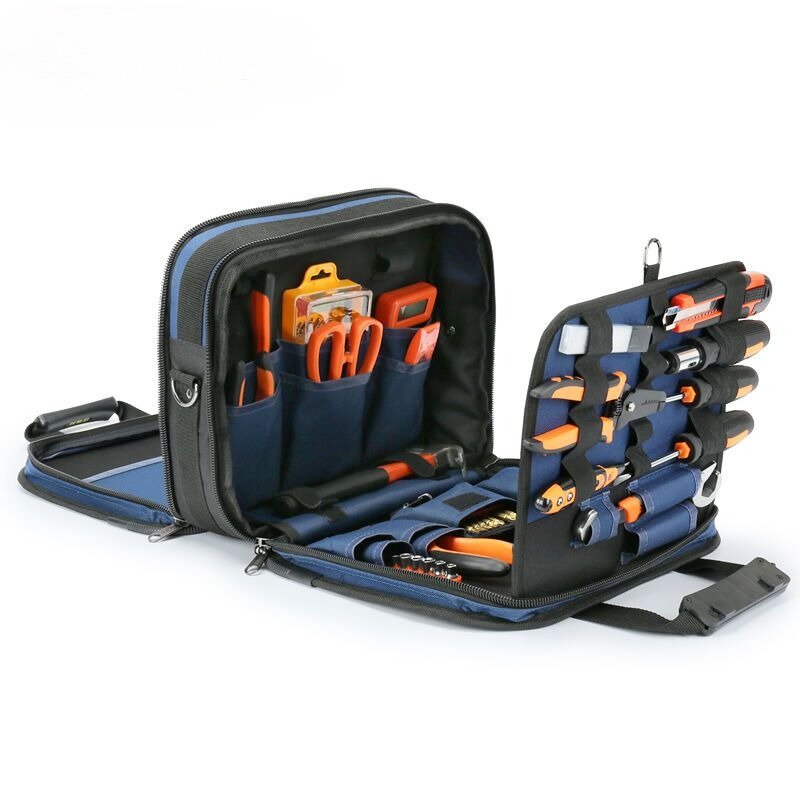 Профессиональная сумка для инструментов электрика, сумка-Органайзер для инструментов из ткани Оксфорд, портативные Механические Многофункциональные аксессуары для хранения, усиленные