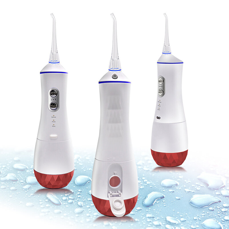 5 modos de irrigador oral usb recarregável floss água dental portátil jato flosser água 300ml irrigador dental dentes mais limpo