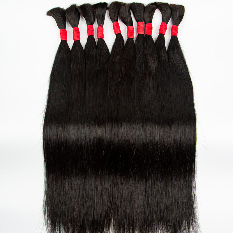 Pacotes de cabelo Nabi para mulheres, extensões de cabelo reto, cabelo humano virgem, extensão do pacote de tecelagem