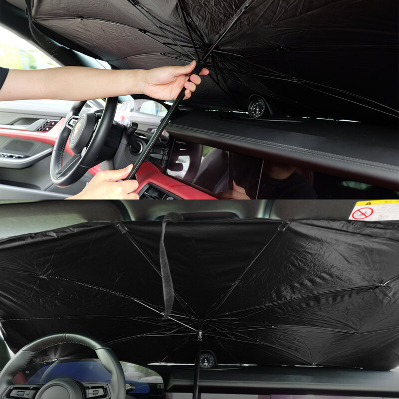 Car Front Window Anti UV Sun Protection Windshield Sun Shade Umbrella Cover Folding Parasol Interior Automobiles Accessories