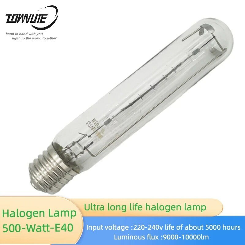 Lâmpada marinha do halogênio, iluminação exterior, lâmpada do laboratório, ultra longa vida, JTT500W E40, 220-240V