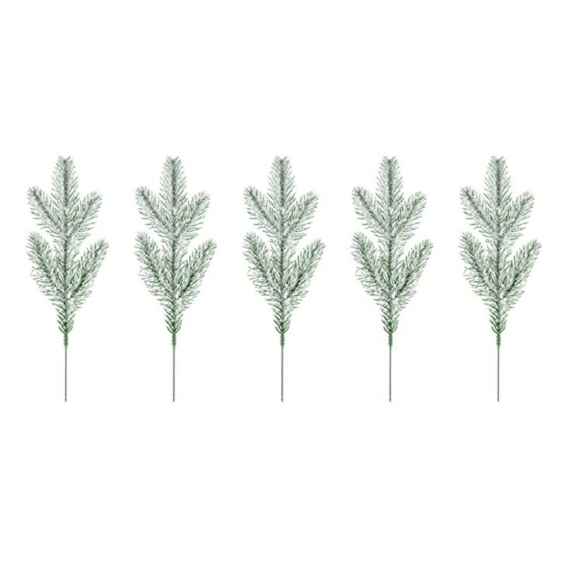 5 Branches pin artificielles 652F, accessoires d'ornement pour bricolage, guirlande fenêtre, décoration murale