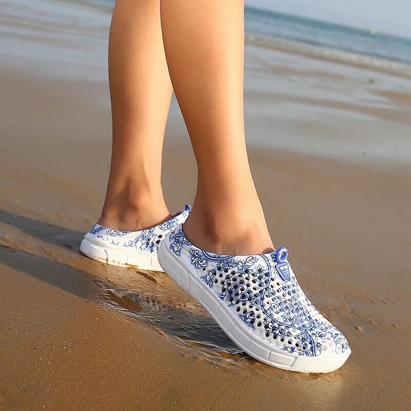 Damskie letnie buty z galaretką plażowe sandały damskie z wydrążonymi designerskimi klapkami damskie lekkie Sandalias buty damskie 2020 buty
