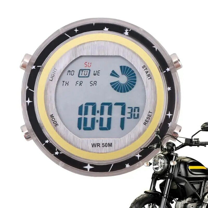 Horloge de moto à cadran Shoous Stick-On Hurbike, horloge de montage, luminosité automatique, véhicule, voiture, SUV