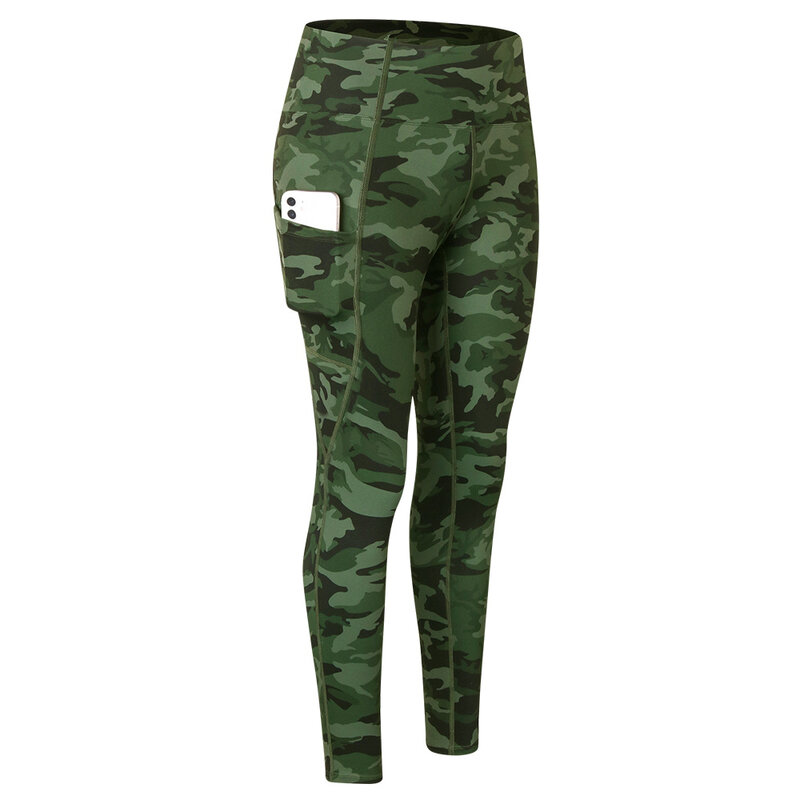 Women's Tight Yoga Pants with Pockets Camo Print High Waist Hip Leggings Sport Women Fitness Trousers Exercise Pants for Women