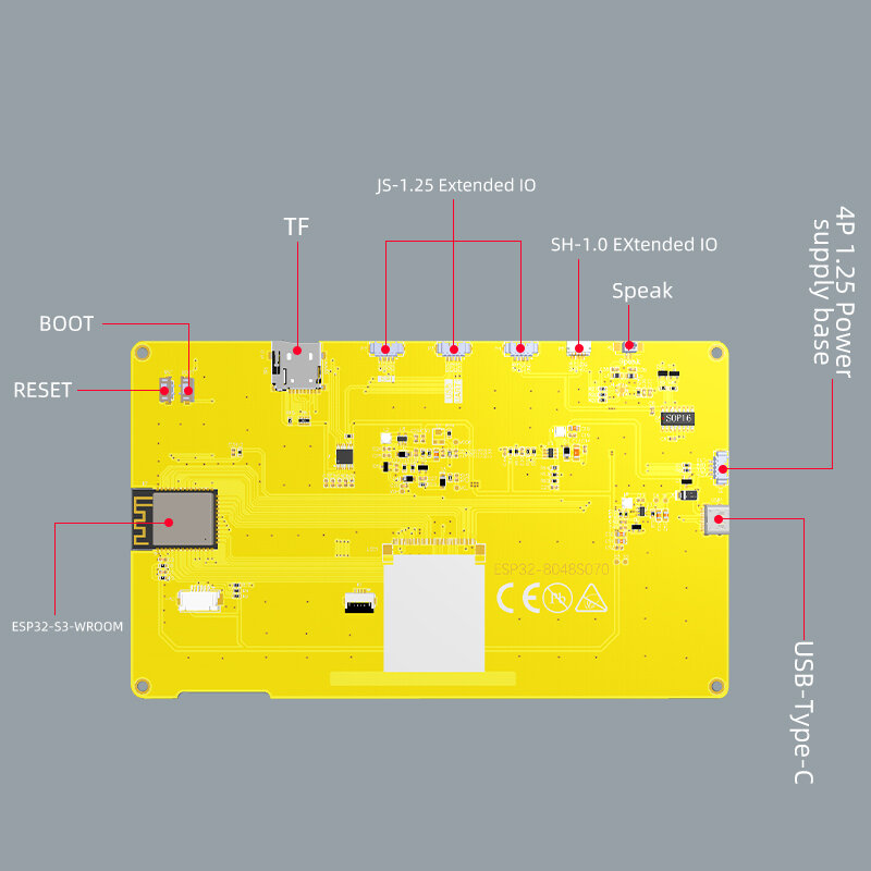 ESP32-S3 HMI 8M PSRAM 16M Flash Arduino LVGL WIFI i Bluetooth 7 "800*480 inteligentny wyświetlacz 7.0 calowy moduł RGB LCD TFT