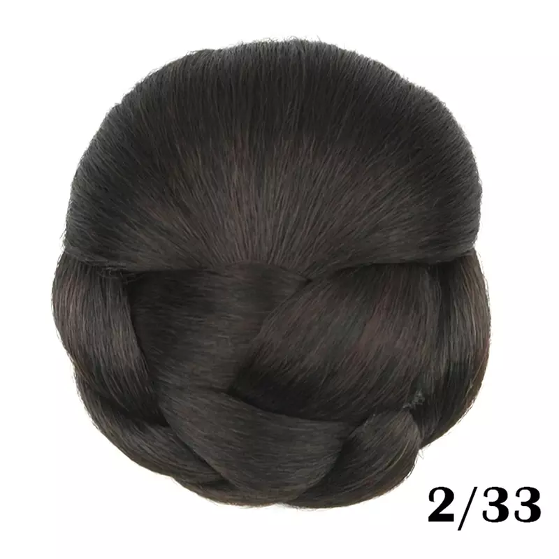 Sanggul sintetis klip dalam rambut palsu penutup Sanggul donat Bsh berantakan potongan rambut Scrunchies untuk wanita