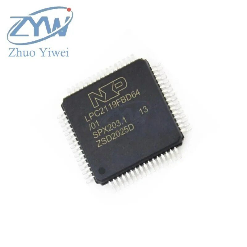 LPC2119FBD64 LQFP-64 LPC2119 LPC2119FBD ARM7 60MHz 128kb 16/32 bitowy mikrokontroler patch New original