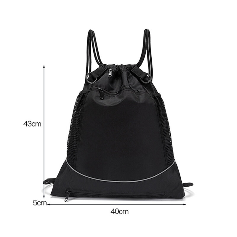 Многофункциональная баскетбольная сумка на шнурке, Портативная сумка большой вместимости с несколькими карманами для футбола