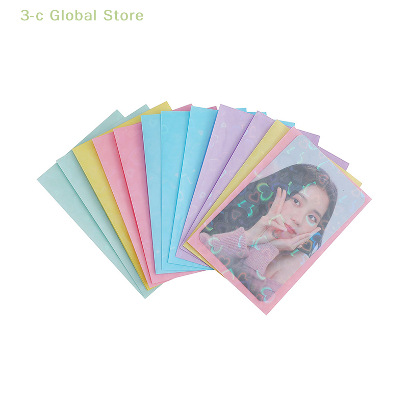 20Pcs Card Sleeves 61x91mm 20C New Heart Holder For Postcards Films Photocard Top Load Films Photocard Game Cards Protector