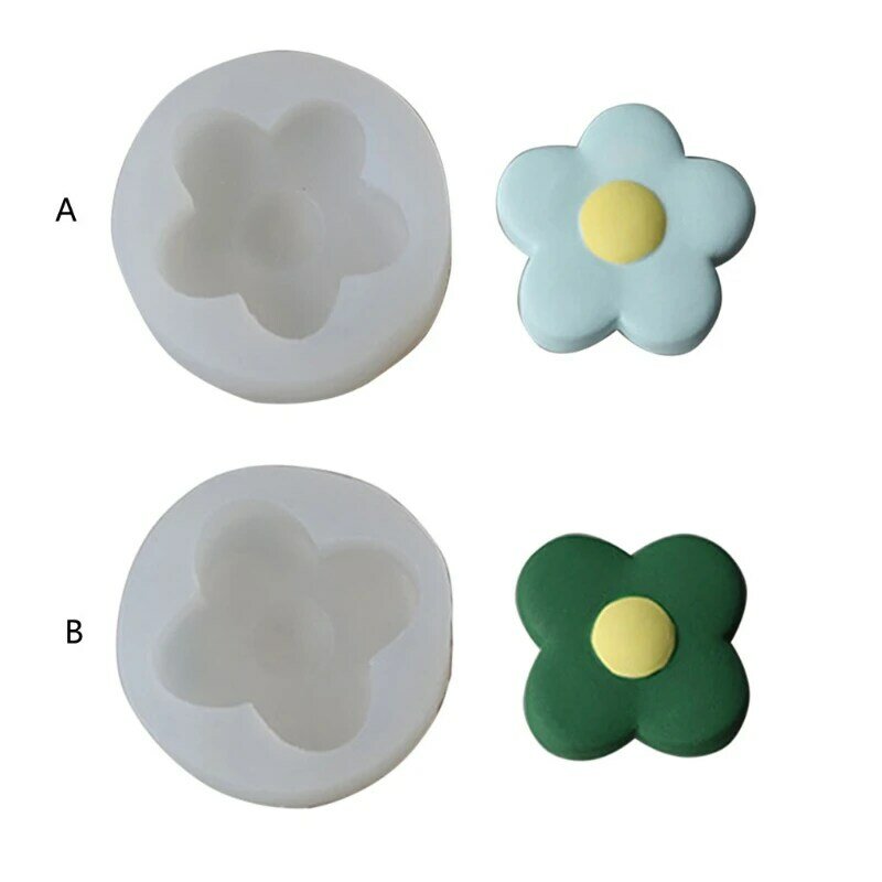 Bloemvorm siliconen mal sleutelhanger hars epoxy ambachtelijke polymeer klei ambachtelijke DIY ornament sieraden kaarsen maken