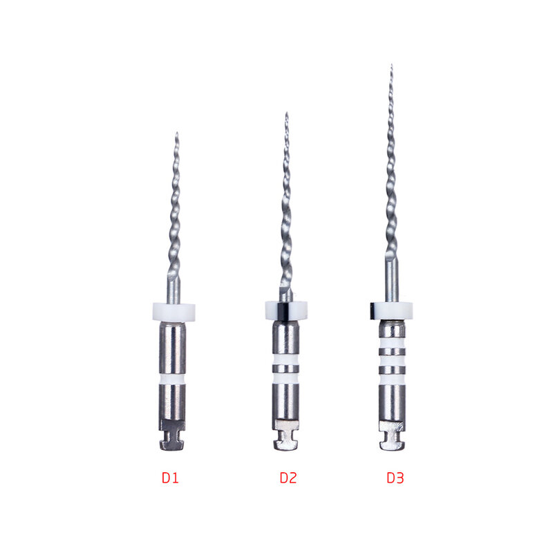Azdent retratamento dental motor raiz canal niti arquivo D1-D3 remover o material de enchimento antes do canal re-moldar 6 pcs/box