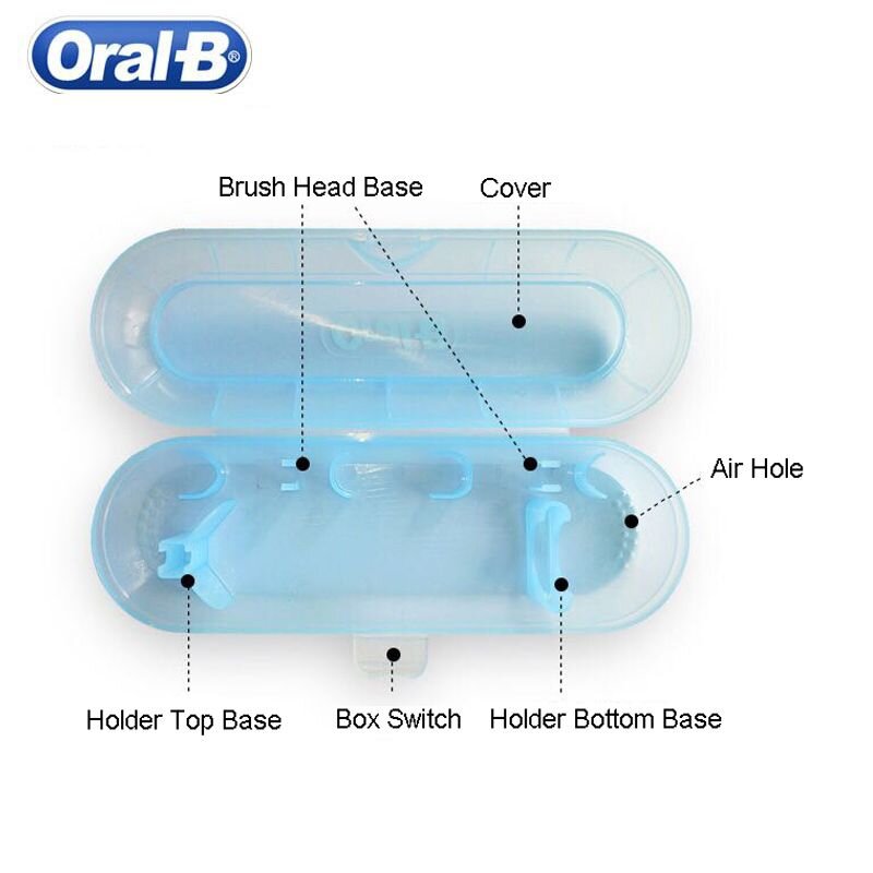 Kotak perjalanan portabel untuk tempat sikat gigi listrik Oral B kotak wadah berkemah mendaki luar ruangan