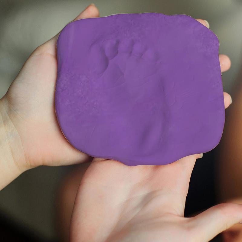 Odcisk dłoni odcisk stopy rzucający błoto miękka glina puszysty materiał ręka i odcisk stopy błoto łatwe w użyciu imponujące pamiątki dla zwierząt domowych