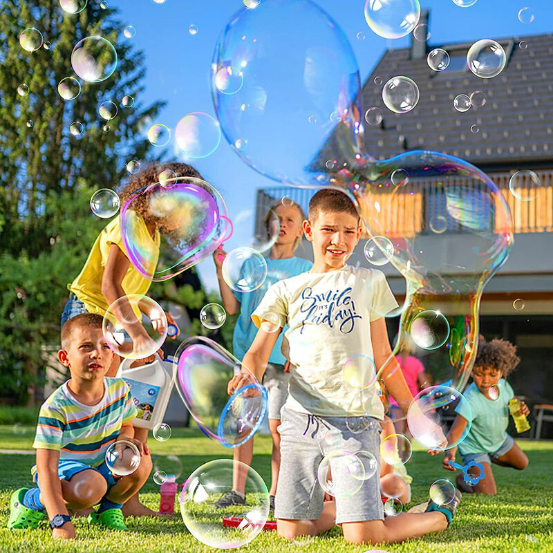 3/7Pcs Bubble Blowing Tools sapone Bubble Stick Set Bubble Blowing Toys Outdoor Kids Fun Toys giocattoli interattivi per la famiglia