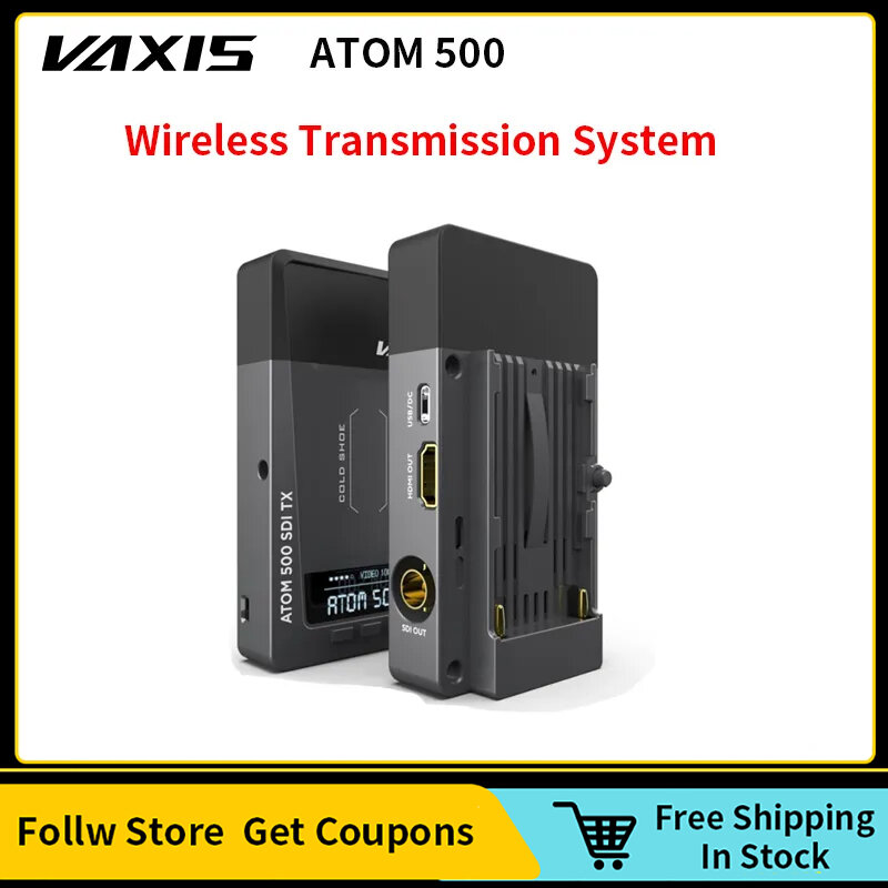 Vaxis-Système de transmission sans fil ATOM 500 SDI, kit de base émetteur et récepteur vidéo d'image HD 1080P