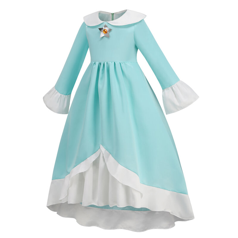 فستان الأميرة روزالينا المجرة مع ضوء متوهج للفتيات ، لعب الأدوار ، زي هالوين للأطفال ، ضوء ليد ، 10 طن