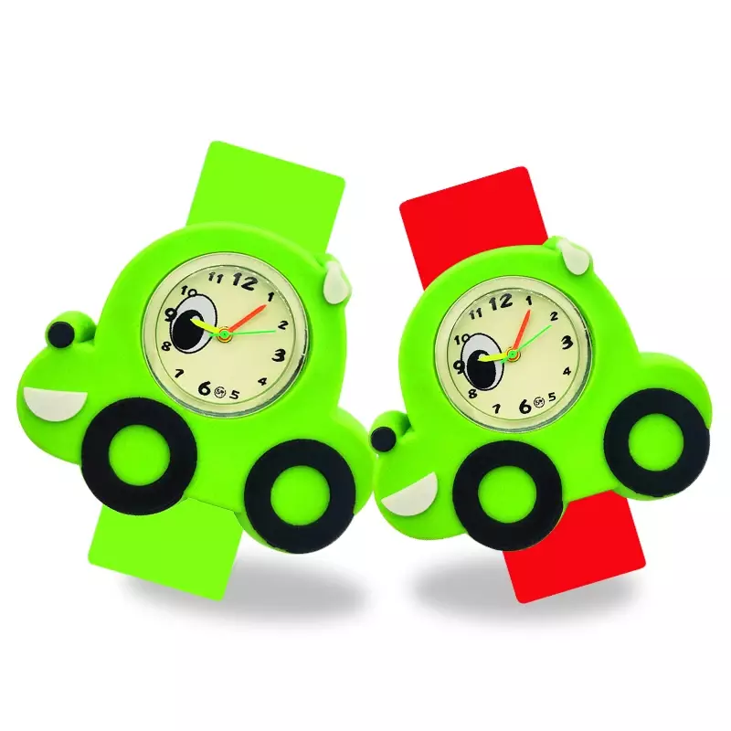 Amor bolo de aniversário relógio de pulso crianças estudo-tempo brinquedo crianças relógios para meninas meninos presente do bebê pulseira vermelho relógio de carro relógio de criança