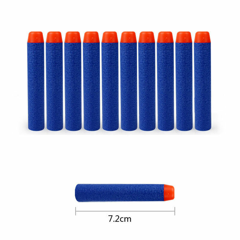 Nerf Bullets EVA Soft Hollow Hole Head 7.2cm Refill Bullet Darts for Nerf Toy Gun Accessories for Nerf Blasters