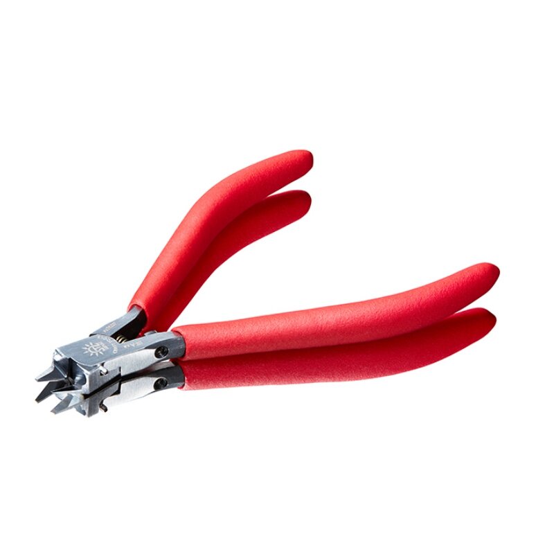 Dspiae คีมตัดใบมีดเดี่ยว ST-A ใหม่3.0อุปกรณ์ทำมือคีมอเนกประสงค์ก้มที่ไม่ใช่สเกลปากแหลมสำหรับชิ้นส่วนอิเล็กทรอนิกส์สีแดง