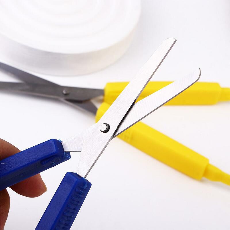 Tesoura de agulha para corte artesanal, tesoura adaptativa, cortador de fios, ferramenta artesanal, material de escritório, crianças e adultos