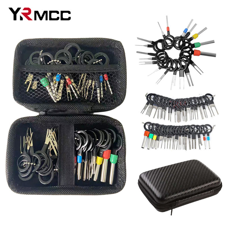 41/26pcs Car Terminal Removal Kit Box Wire Plug Connector Extractor Puller Release Pin Extractor Set Terminal Plug Repair Tools