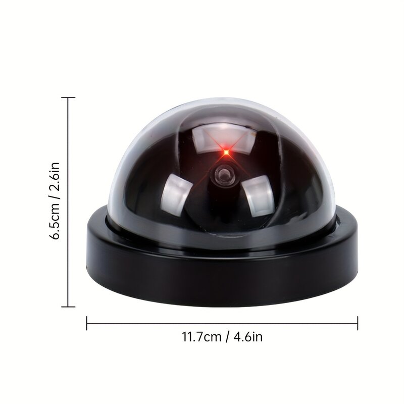1pcs Dome Camera Dummy Waterproof Security CCTV Surveillance Camera With Flashing Red Led Light Outdoor Indoor Simulation Camera