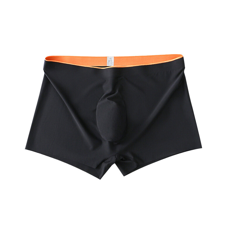 Sexy Lingerie Sheer Men Ice Silk Underwear Underpants Breathable Ultrathin See Through Sensual Bikini Swimwear Boxer Briefs