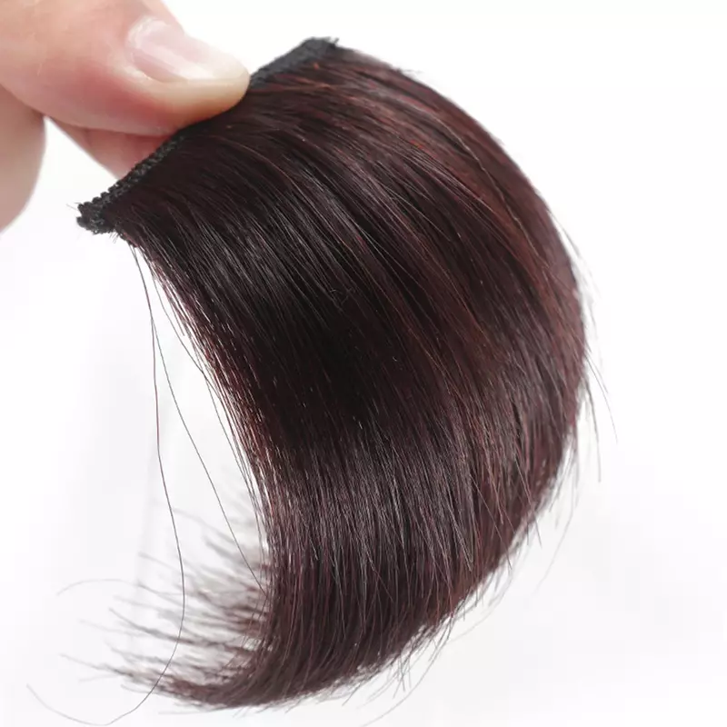 Extensión de pelo con flequillo Natural para mujer, postizo falso sintético, Clip I
