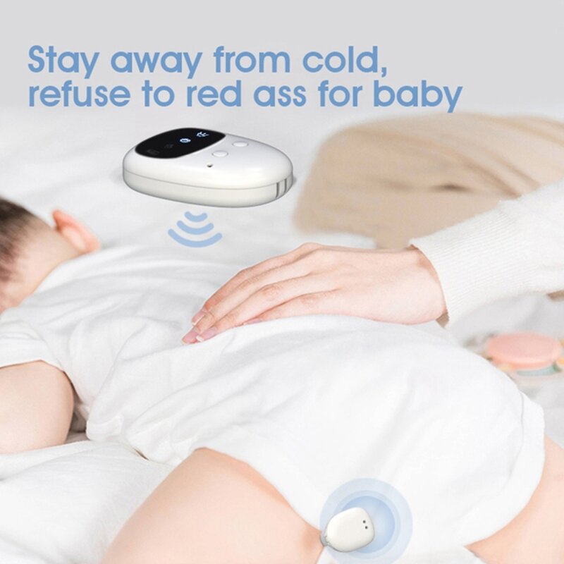 Alarm moczenia nocnego bezprzewodowe z przypinany nadajnik z odbiornikiem urządzenie przypominające o moczeniu nocnym dla dzieci