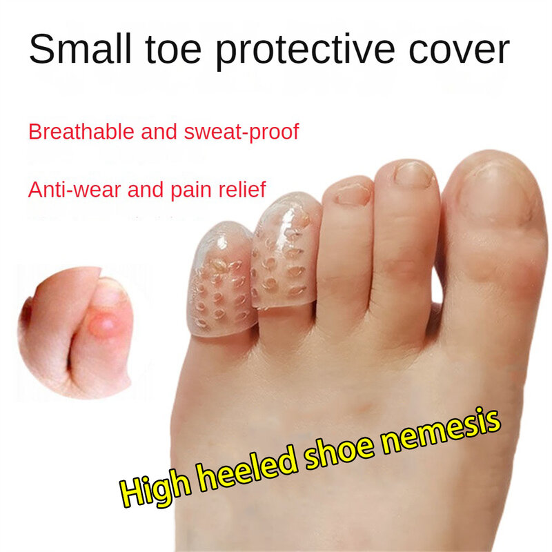 Waterproof Toe Guard Transparent Toe Sleeve Foot Silicone Toe Protection Foot Care Tools Anti-sweat Silicone Toe Toe Protector