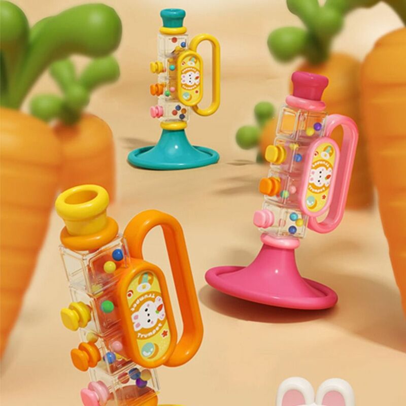 Anti-Scratch Rabbit Toy para crianças, instrumento musical, trompete, iluminação musical, educação infantil