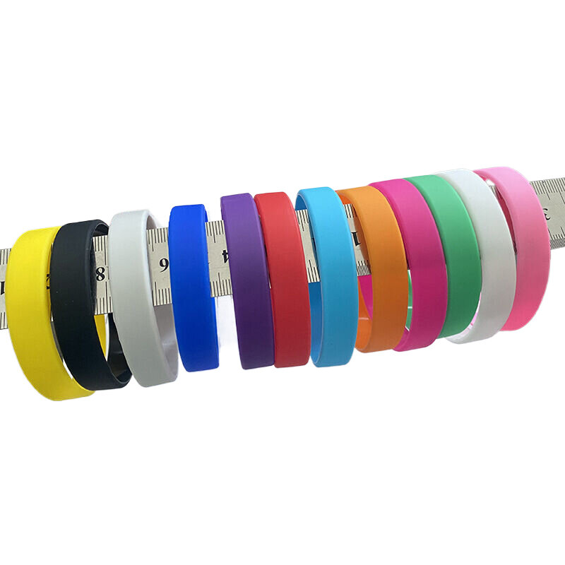 Gelang silikon permen berwarna gelang olahraga gelang karet silikon gelang karet pergelangan tangan perhiasan tali