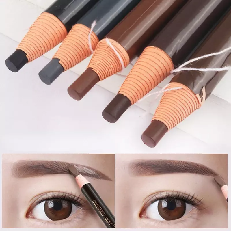 1/3/5pcs Pull Wire Eyebrow Pencil Makeup Eyebrow Enhancers Cosmetic Art Waterproof Tint Stereo Types Coloured Beauty Tools