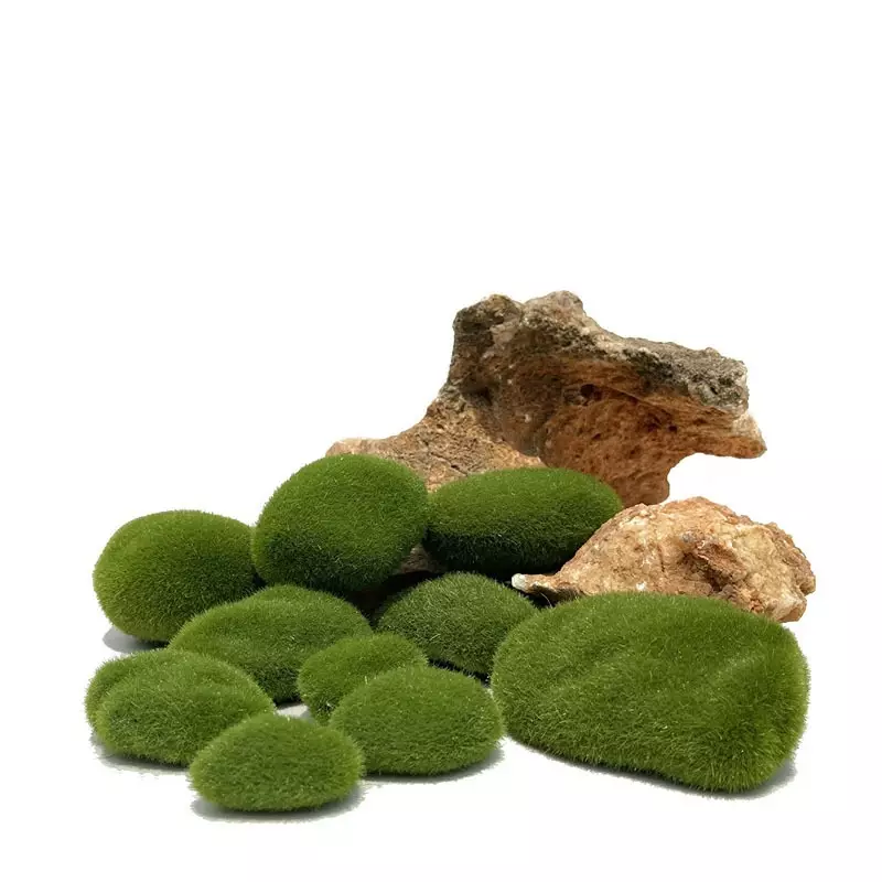 Plantas de musgo verde Artificial, piedra de musgo simulada, adorno creativo para el suelo del césped del jardín del hogar, decoración de paisaje y bonsái, 10 uds.
