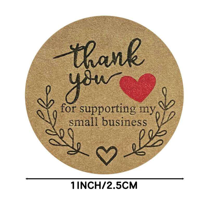 Round Thank You Stickers Stationery Label Tag for DIY Craft Wedding Present Package